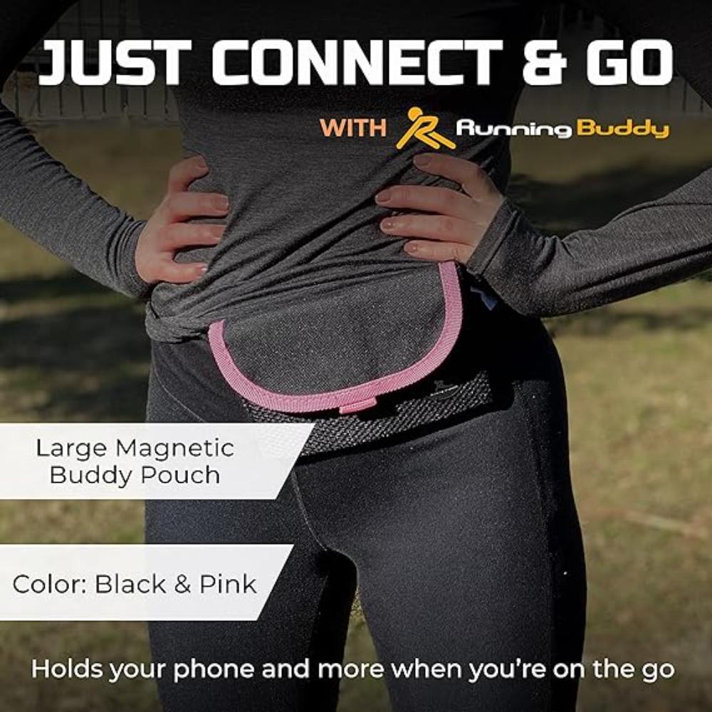 Unisex Running Fanny Pack - Bounce-Free, Water-Resistant Waist Pack for Running, Walking & Traveling - Magnetic Closure