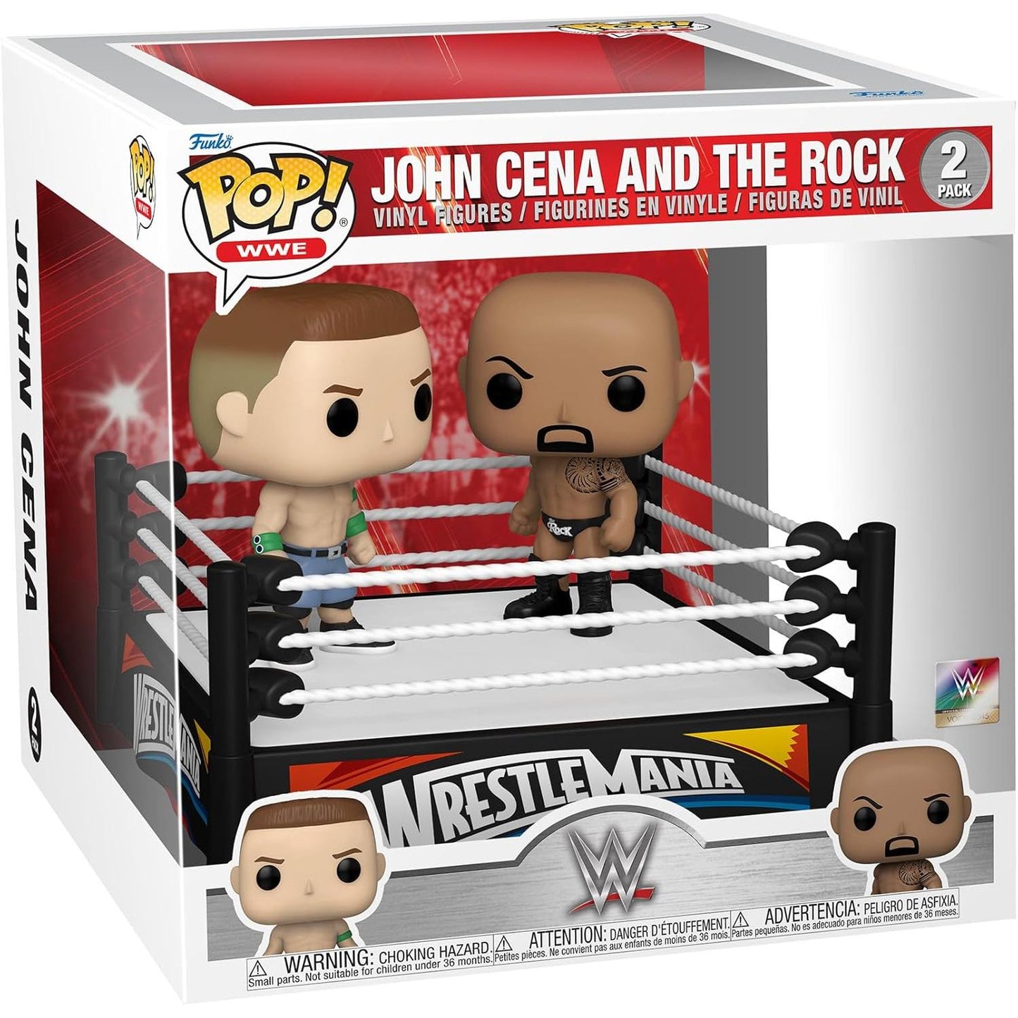 WWE John Cena vs The Rock Action Figure