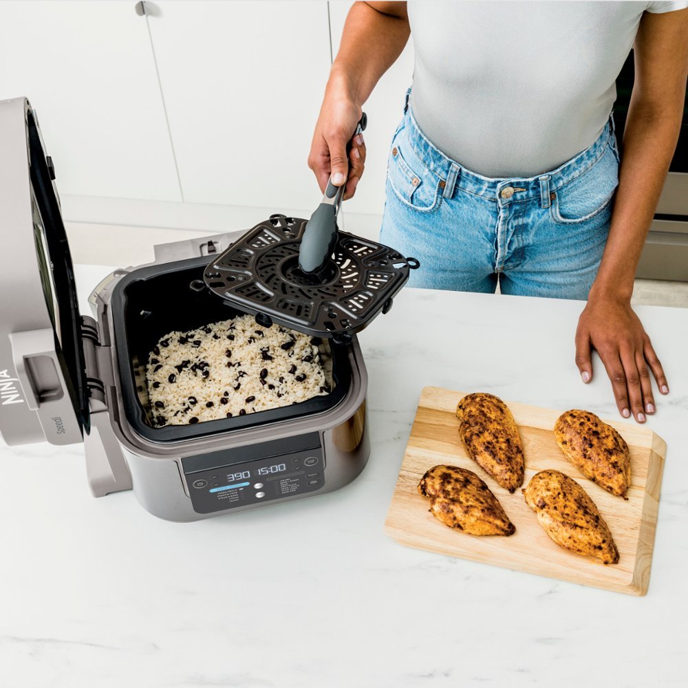 6-Quart Rapid Cooker and Air Fryer with 14-in-1 Functions