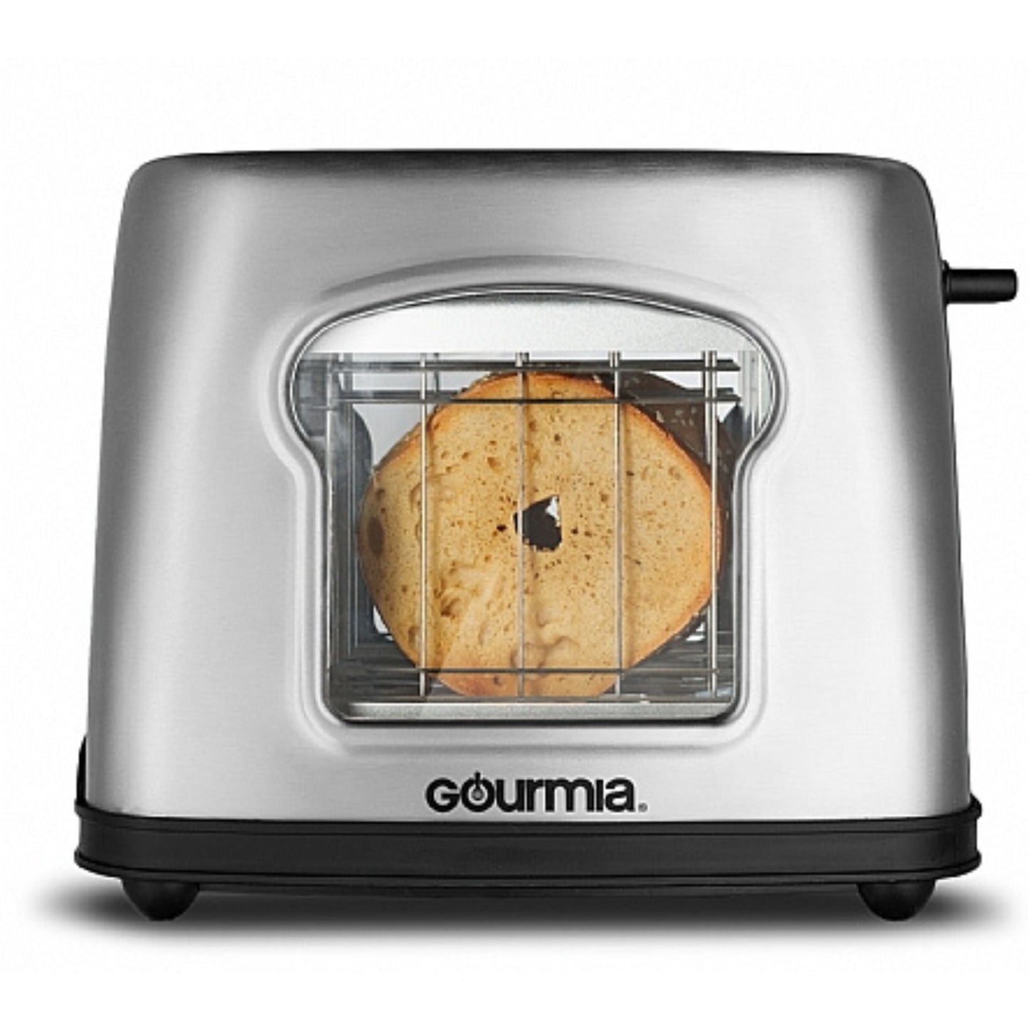 Wide Slot Toaster with See-Through Window 4 Toast Settings 6 Adjustable Temperature Controls