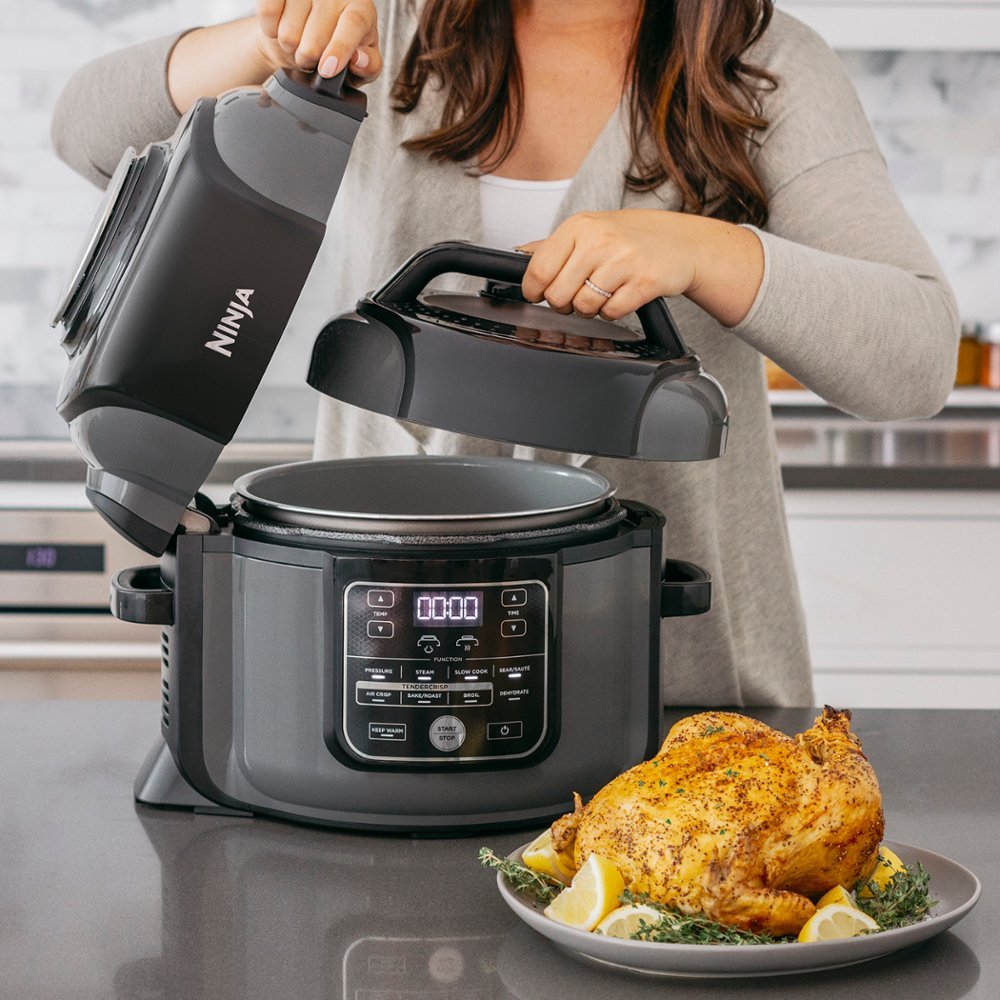 Pressure Cooker and Air Fryer - 6.5 Qt, Features TenderCrisp & Dehydrate Functions