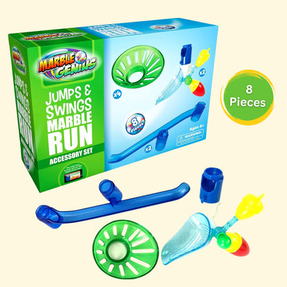 Marble Run Set and Add-On Accessory Set for Kids Full-Color Instructions, Great for Kids & Teens