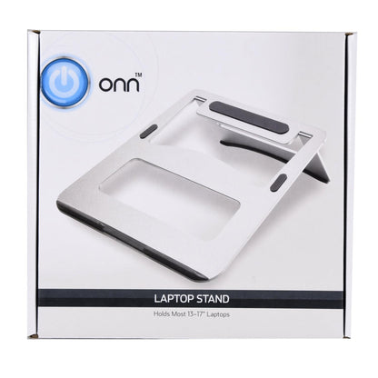 Onn Aluminum Laptop Stand for Desk, Holds 13-17  Laptops