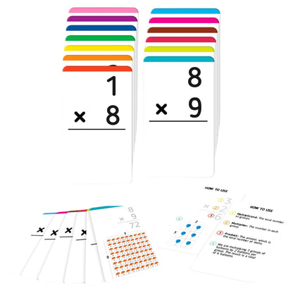 Multiplication Flash Cards Multiplication Tables Set of 169 Cards