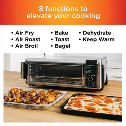 Digital Air Fryer Oven with Convection and 8-in-1 Cooking Functions Countertop Space-Saving Design