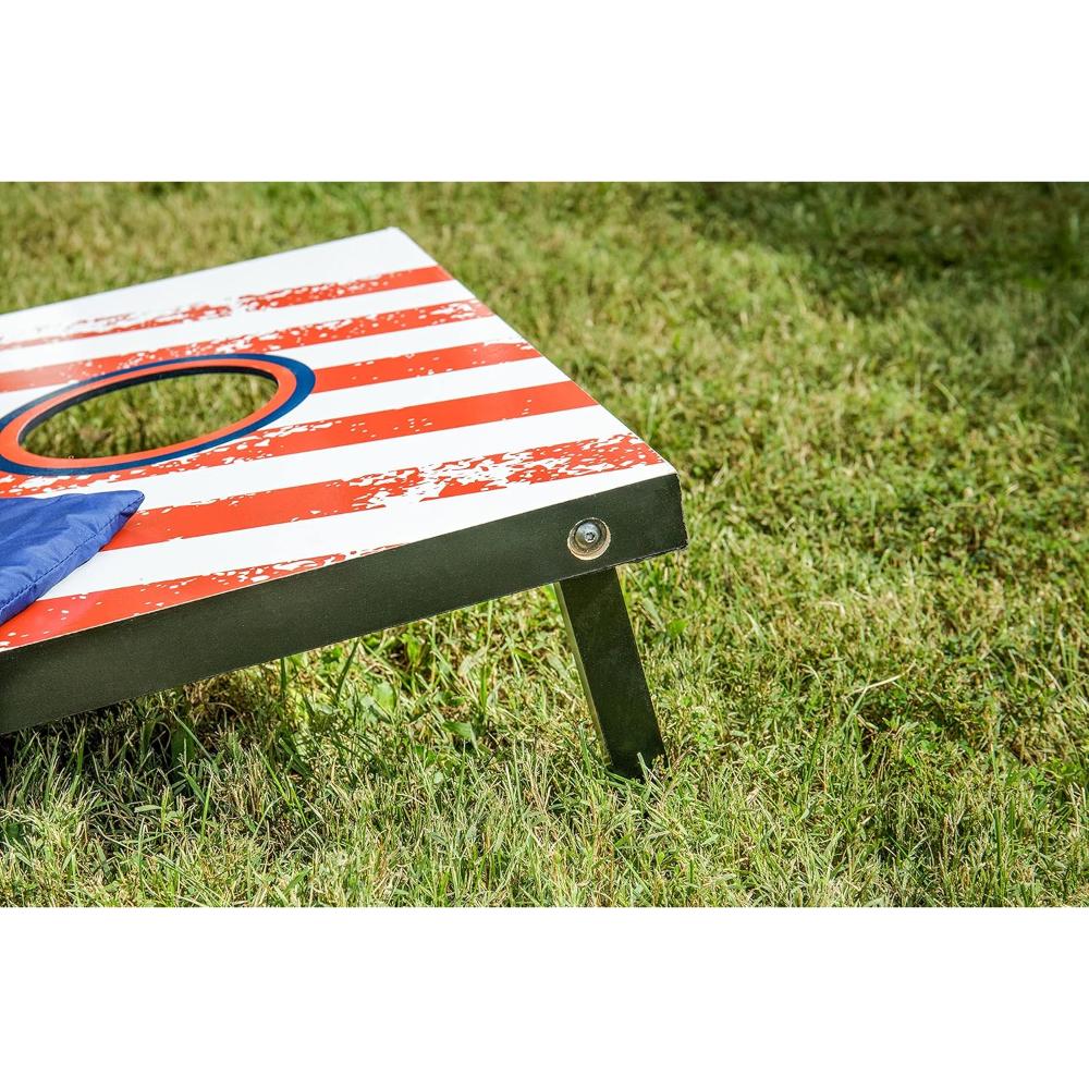 2x3 Premium Cornhole Set with LED Lights Includes 8 Toss Bags and Cornhole Boards