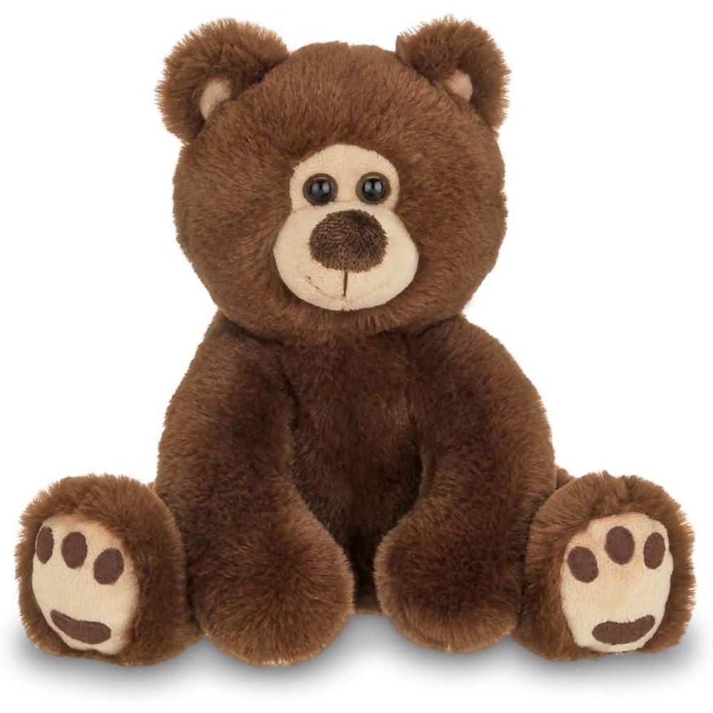 Barnaby Chocolate Brown Plush Teddy Bear, 11.5 inches