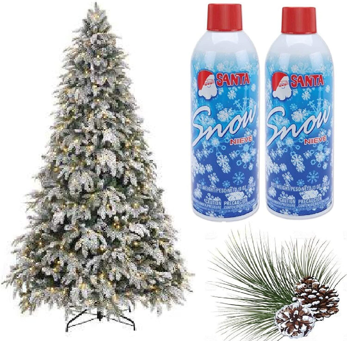 Winter Textured Snow Spray - 2pk 13oz Aerosol Bottles - Artificial