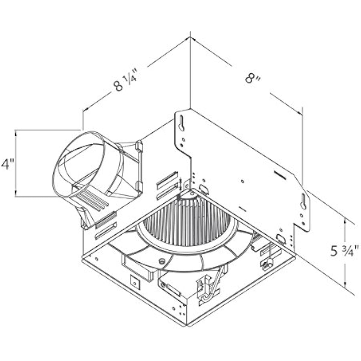 GBR50 Green Builder Ventilation Fans, 50 CFM Single Speed