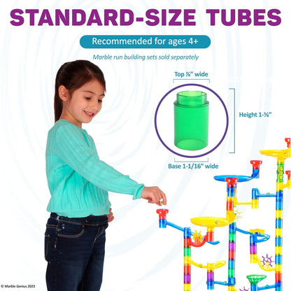 Marble Run Set and Add-On Accessory Set for Kids Full-Color Instructions, Great for Kids & Teens