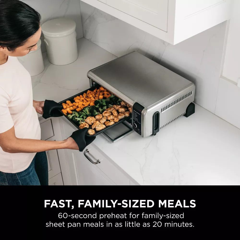 Digital Air Fryer Oven with Convection and 8-in-1 Cooking Functions Countertop Space-Saving Design