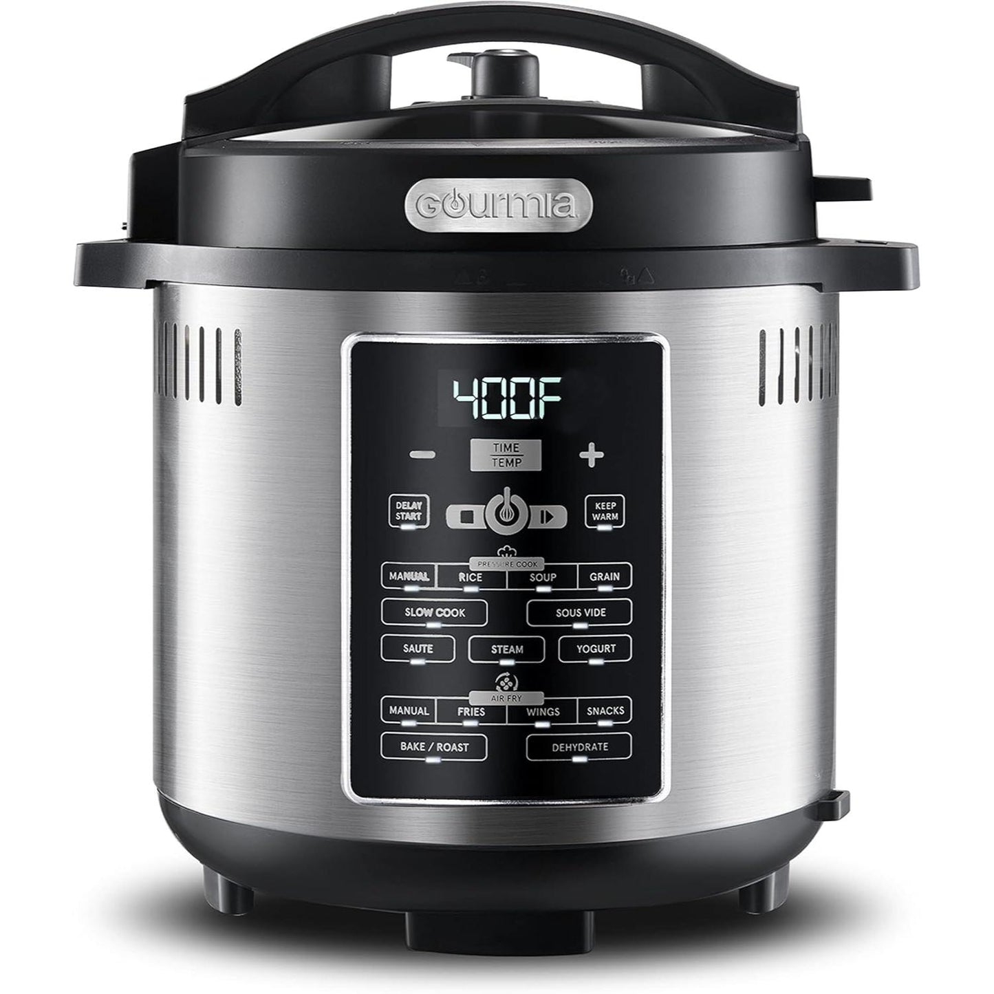 One-Lid Pressure Cooker & Air Fryer 6QT SmartPot with 15 One Touch Cooking Functions