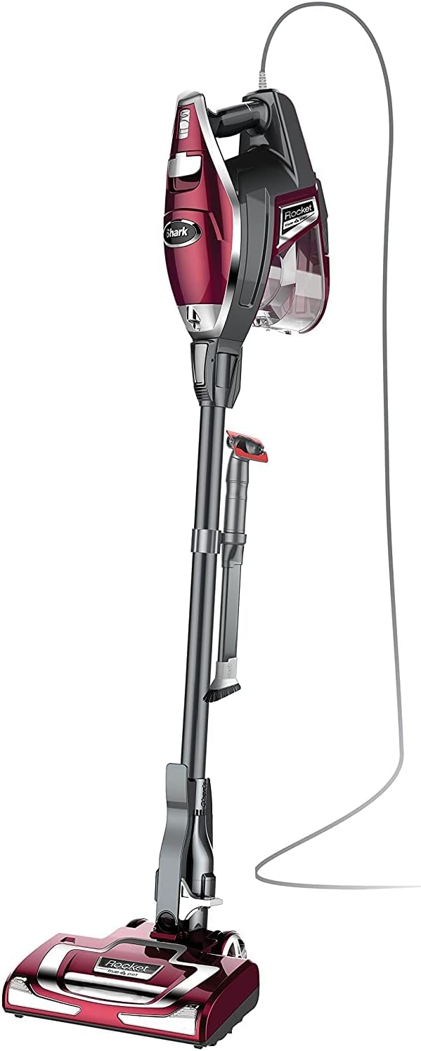 Corded Stick Vacuum - LED Headlights, XL Dust Cup, Lightweight, Converts to Hand Vacuum, Includes Pet Attachments