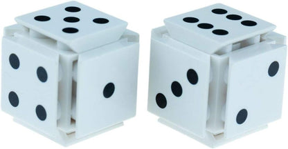 6-Sided Dice Set with Removable Numbers, Compatible with Major Building Blocks, for Ages 3 and Up Perfect for Activities and Games