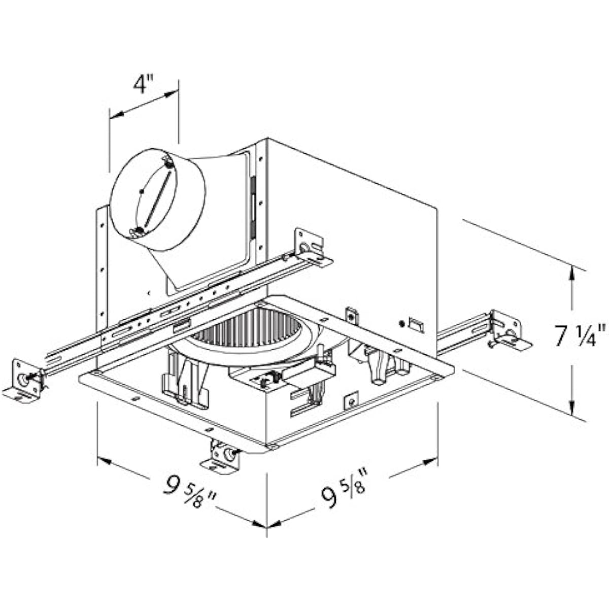 Delta Breez SIG80 Single-Speed Exhaust Bathroom Fan 80 CFM Ventilation