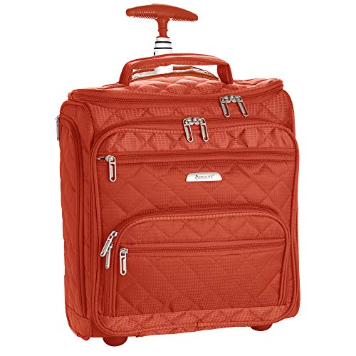 16.5” Underseat Women Luggage Carry On Suitcase