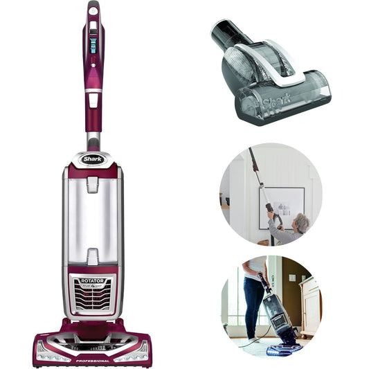 Shark NV752 Rotator TruePet Upright Vacuum, HEPA Filter, Lift-Away, LED Lights, Pet Brush, Large Capacity