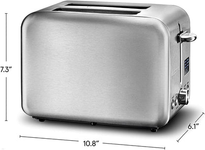 Digital Toaster - Stainless Steel GDT2445, Features 5 Toast Functions (Waffle, English Muffin, Pastry), 7 Shade Settings, Rapid Reheat Mode, and Extra Wide Slots