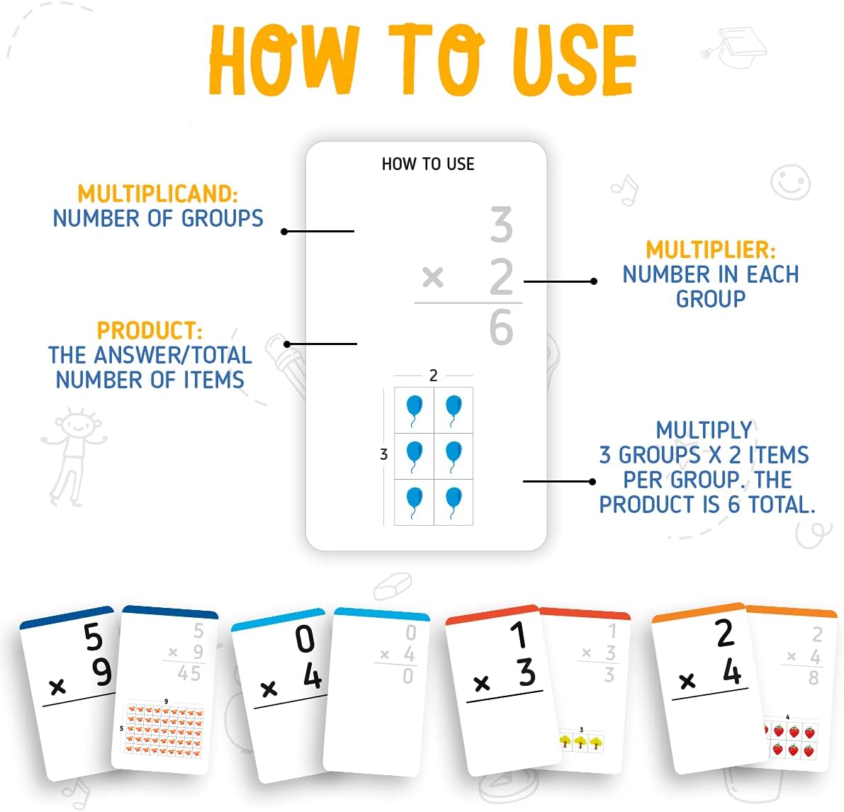 Multiplication Flash Cards Multiplication Tables Set of 169 Cards