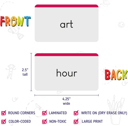 Sight Words Flashcards - Self Paced Vocabulary Tool - Combo Pack (Nouns and Sets A-G, 575 Cards Total)