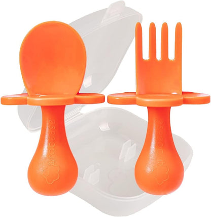 LAVENDER BABY FEEDING UTENSIL SET