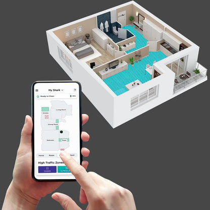 AI Ultra Robot Vacuum with Self-Empty Base 30-Day Capacity LIDAR Navigation WiFi Compatible