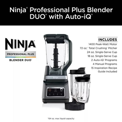 Professional Plus Blender DUO with Auto-iQ - Model BN753TGT