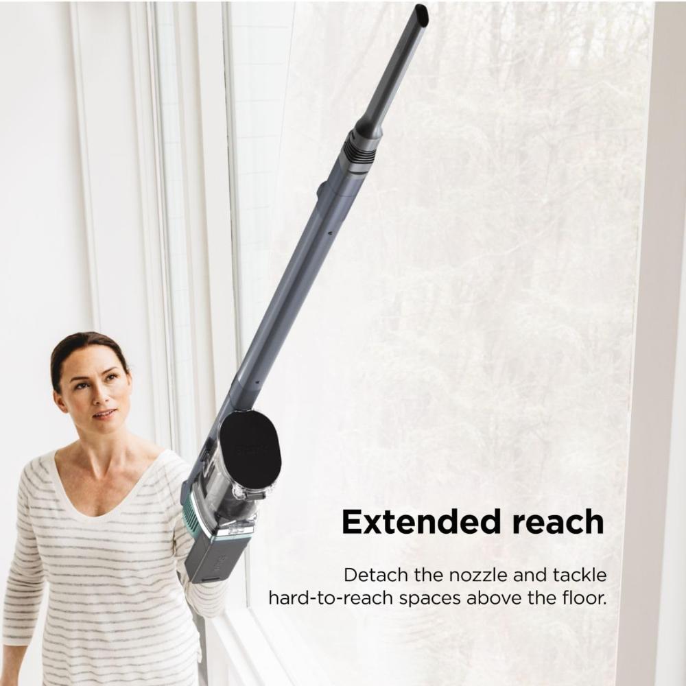 Cordless Pro Vacuum with PowerFins and Self-Cleaning Brushroll, Includes Upholstery and Crevice Tools, Up to 60-Minute Runtime, HEPA Filtration, Dark Grey/Mojito