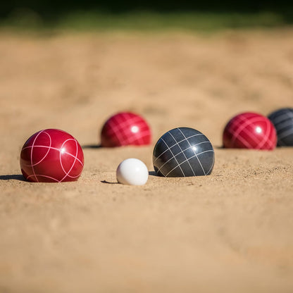 100mm Resin Bocce Ball Outdoor Game Set with Carrying Bag for Easy Storage, Multi,One Size,35-7103-3