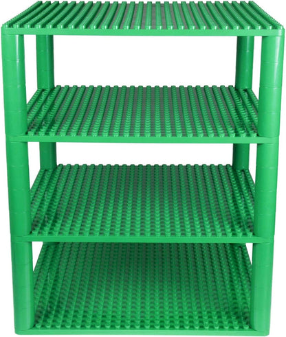 Strictly Briks Classic Big Briks Stackable Baseplates, Large Pegs for Ages 3 and Up, 100% Compatible with All Major Brands, Green, 1 Piece, 13.75" x 16.25" Inches