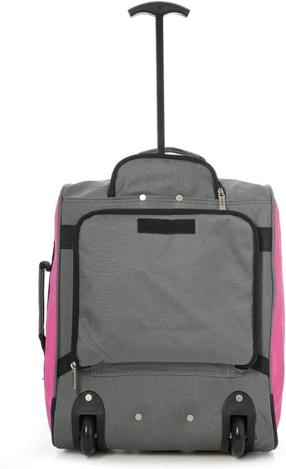 Luggage Carry-On Trolley Suitcase with Attached Backpack