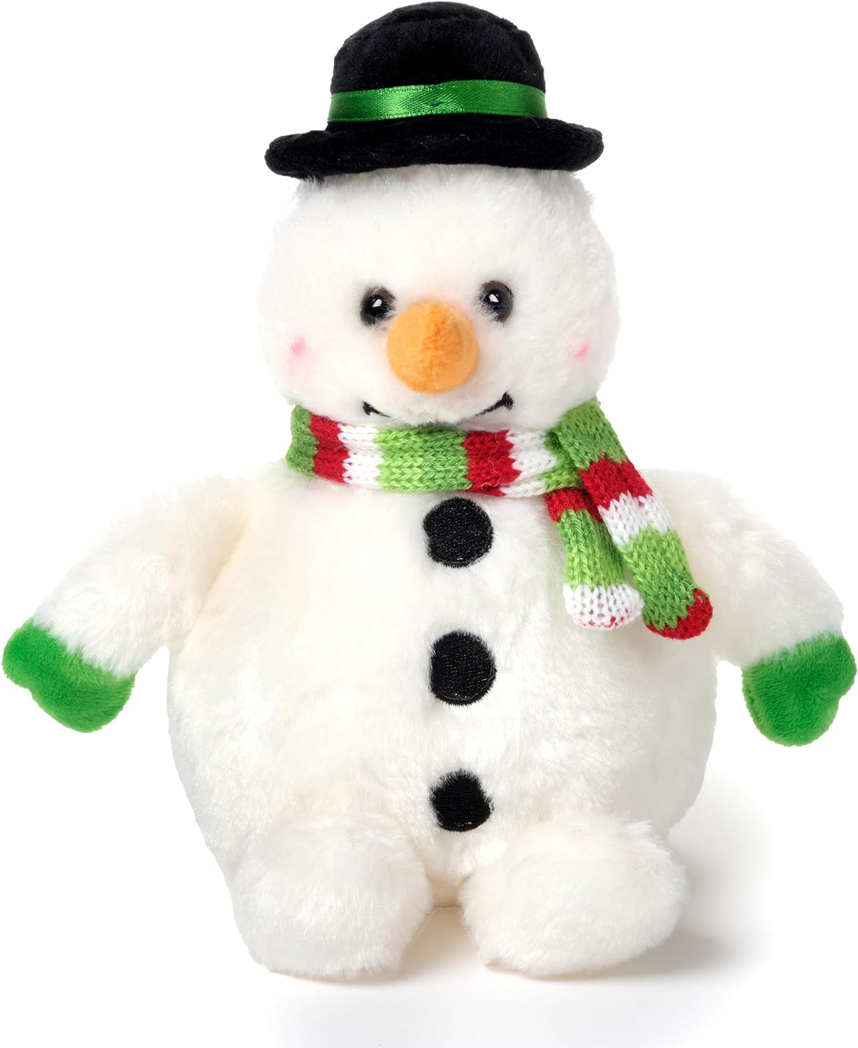 Snowball - 7 Inch Christmas Snowman Plush, Holiday Stuffed Animal