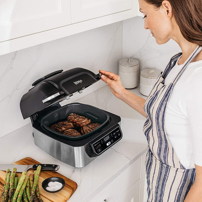 5-in-1 Indoor Grill with Air Fry, Roast, Bake & Dehydrate (AG301)