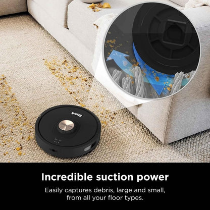 Self-Emptying Robot Vacuum with Precision Home Mapping Ideal for Pet Hair & Carpets 45-Day Bagless Capacity Wi-Fi Enabled