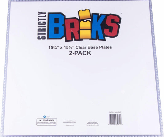 Classic Baseplates, 100% Compatible with All Major Brands 2 Pack, 16x16 Inches