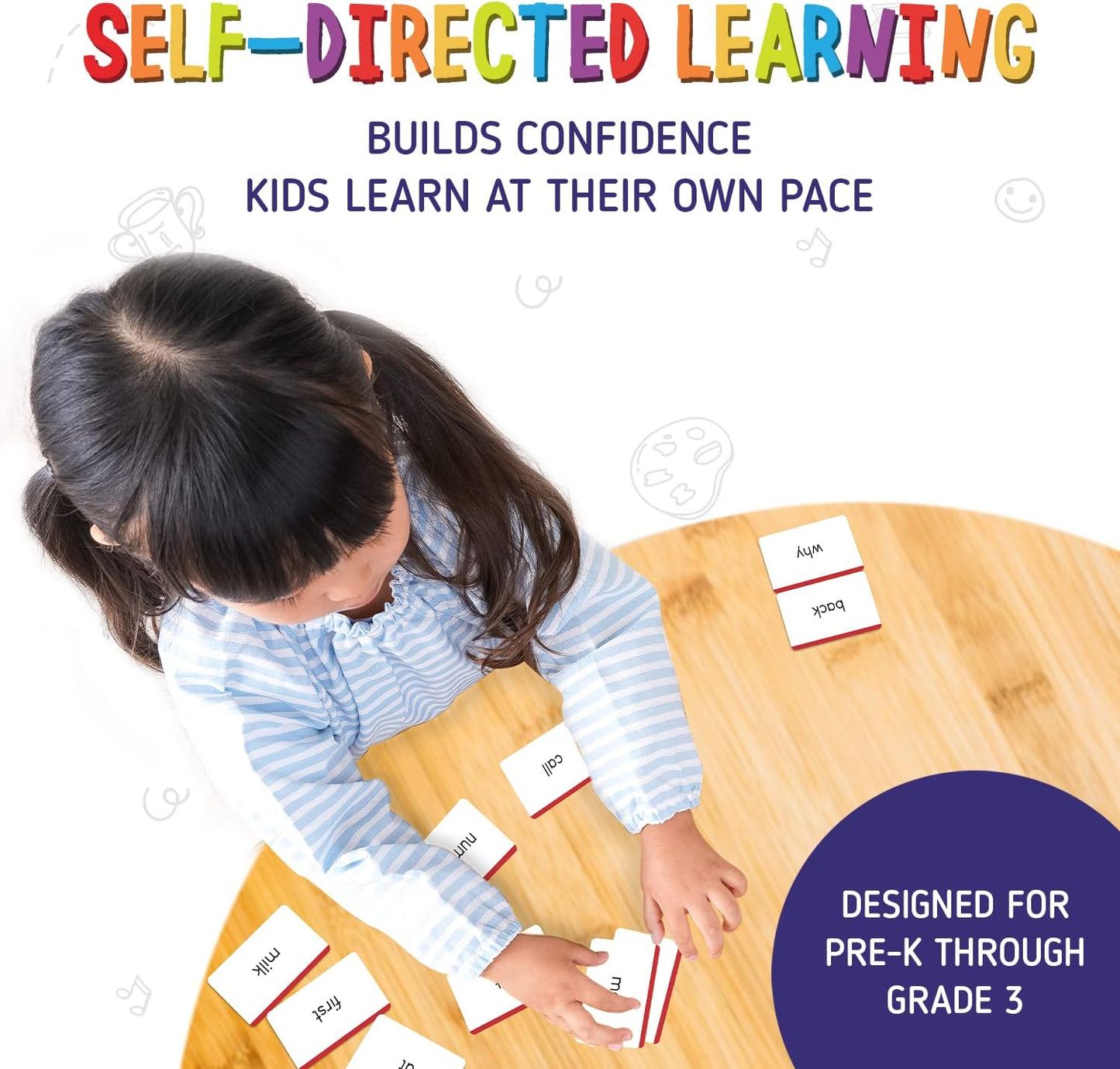 Sight Words Flashcards - Self Paced Vocabulary Tool - Combo Pack (Nouns and Sets A-G, 575 Cards Total)