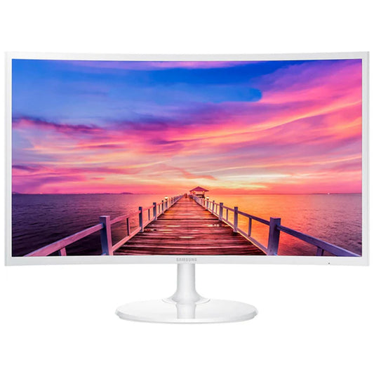 Samsung 27" Curved Monitor C27F391FHN - White, 1920x1080 Resolution, HDMI and VGA Connectivity