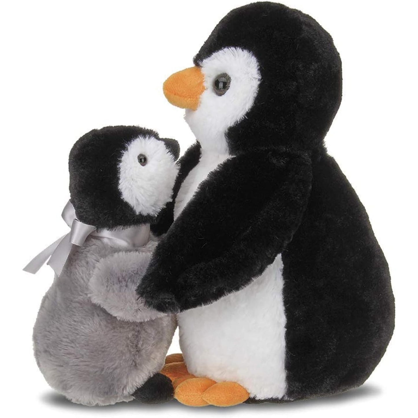 Wiggles and Wobbles Penguin with Baby Stuffed Animal Plushies