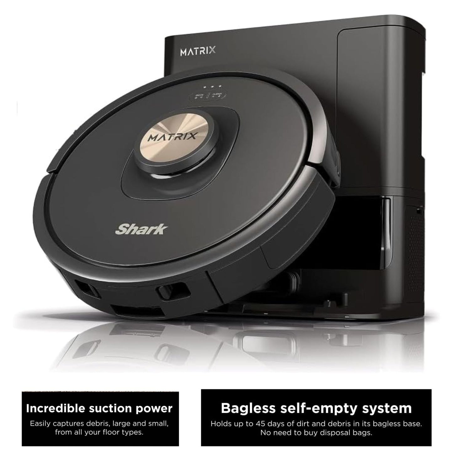 Self-Emptying Robot Vacuum with Precision Home Mapping Ideal for Pet Hair & Carpets 45-Day Bagless Capacity Wi-Fi Enabled