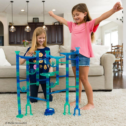 Marble Run Set and Add-On Accessory Set for Kids Full-Color Instructions, Great for Kids & Teens