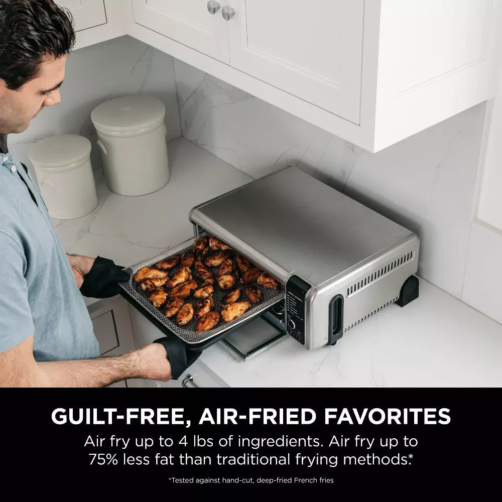 Digital Air Fryer Oven with Convection and 8-in-1 Cooking Functions Countertop Space-Saving Design