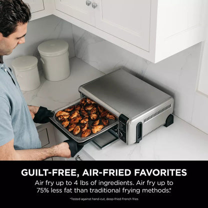 Digital Air Fryer Oven with Convection and 8-in-1 Cooking Functions Countertop Space-Saving Design