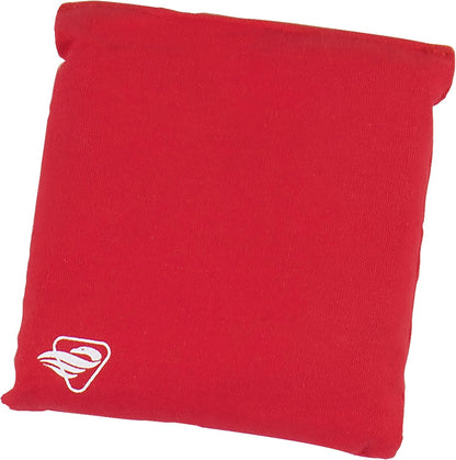 Sports Red Canvas Cornhole Bags 4 Bags Included, Size 6" x 6" 16 oz (12-0055RD-2W)