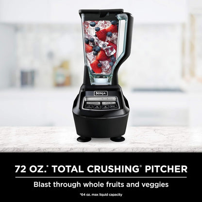 72 oz Pitcher Blender Food Processor 4 Functions for Smoothies Dough Drinks & More + 2 Nutri Cups