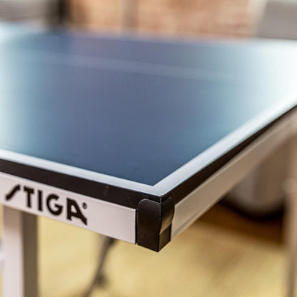 Compact Table Tennis Table Regulation Height for Authentic Play Space-Saving Easy Storage Design