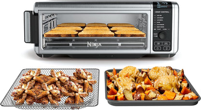 SP101/FT102CO Digital Fry, Convection Oven, Toaster, Air Fryer, Flip-Away for Storage, with XL Capacity, and a Stainless Steel Finish (Renewed)