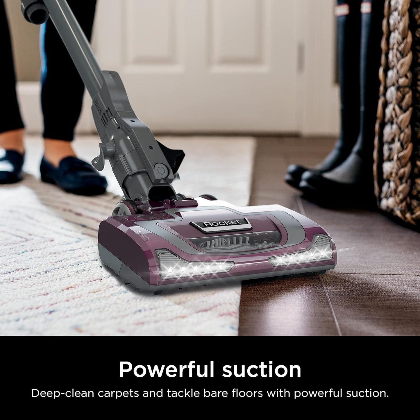 Corded Stick Vacuum - LED Headlights, XL Dust Cup, Lightweight, Converts to Hand Vacuum, Includes Pet Attachments