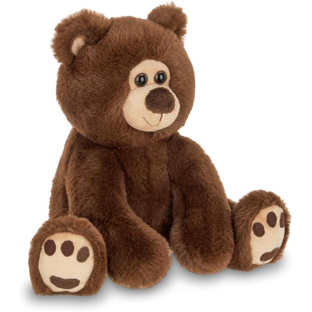 Barnaby Chocolate Brown Plush Teddy Bear, 11.5 inches