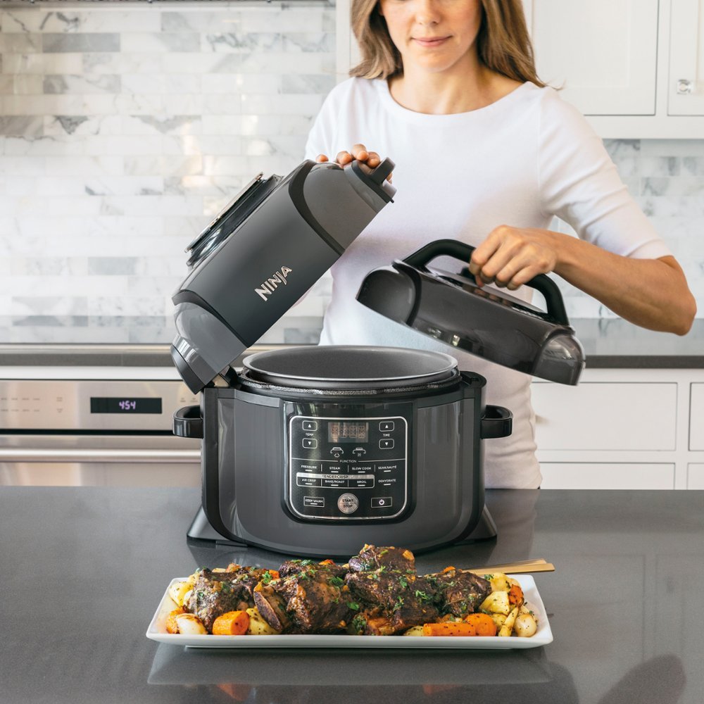 Pressure Cooker and Air Fryer - 6.5 Qt, Features TenderCrisp & Dehydrate Functions