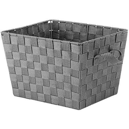 Large Grey Woven Storage Basket